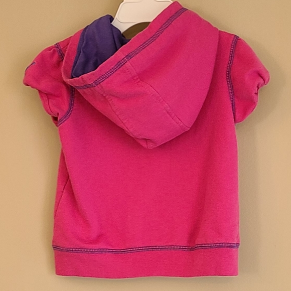 Puma pink hooded zip up top - Picture 2 of 5